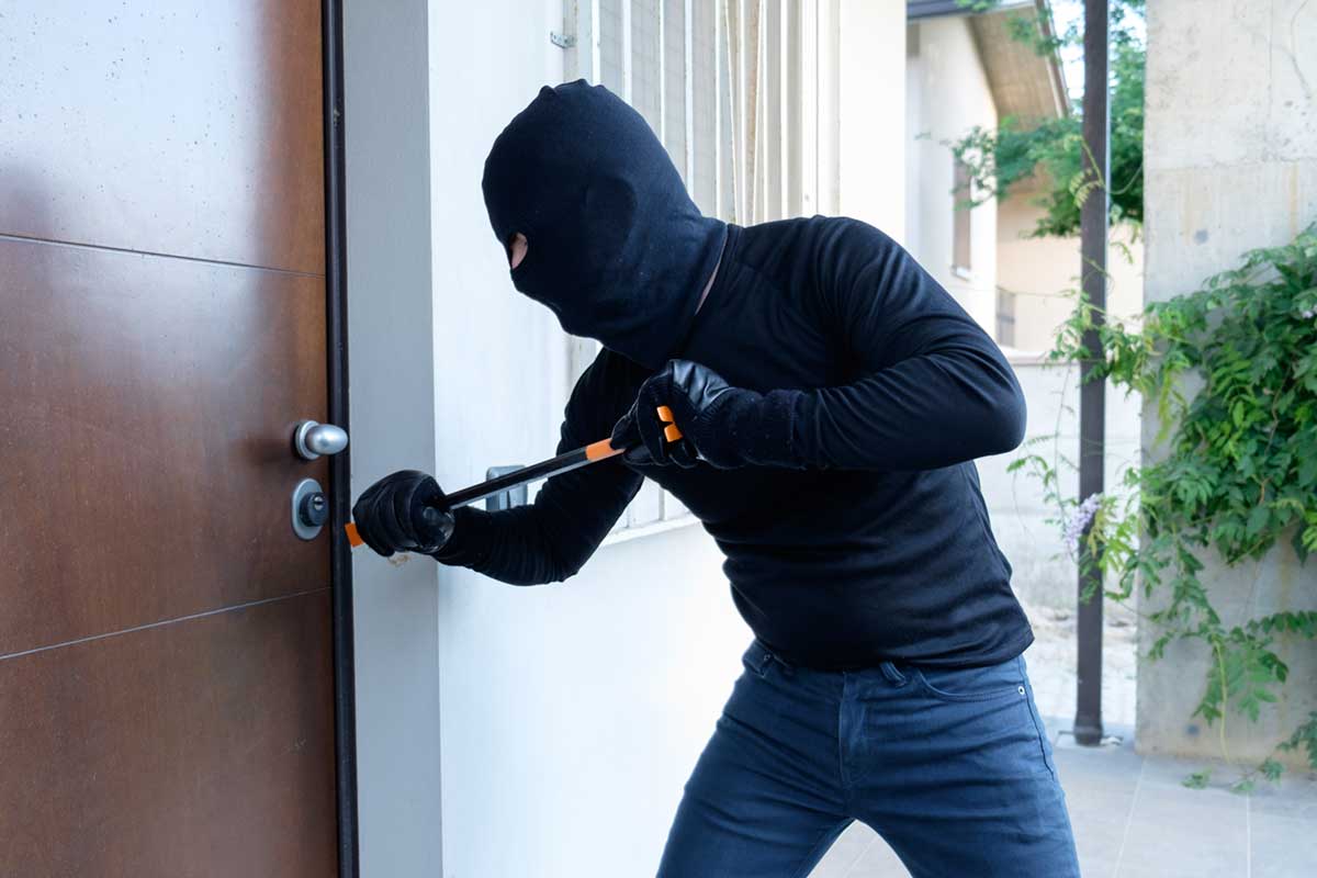 Einbrecher vor der Haustür